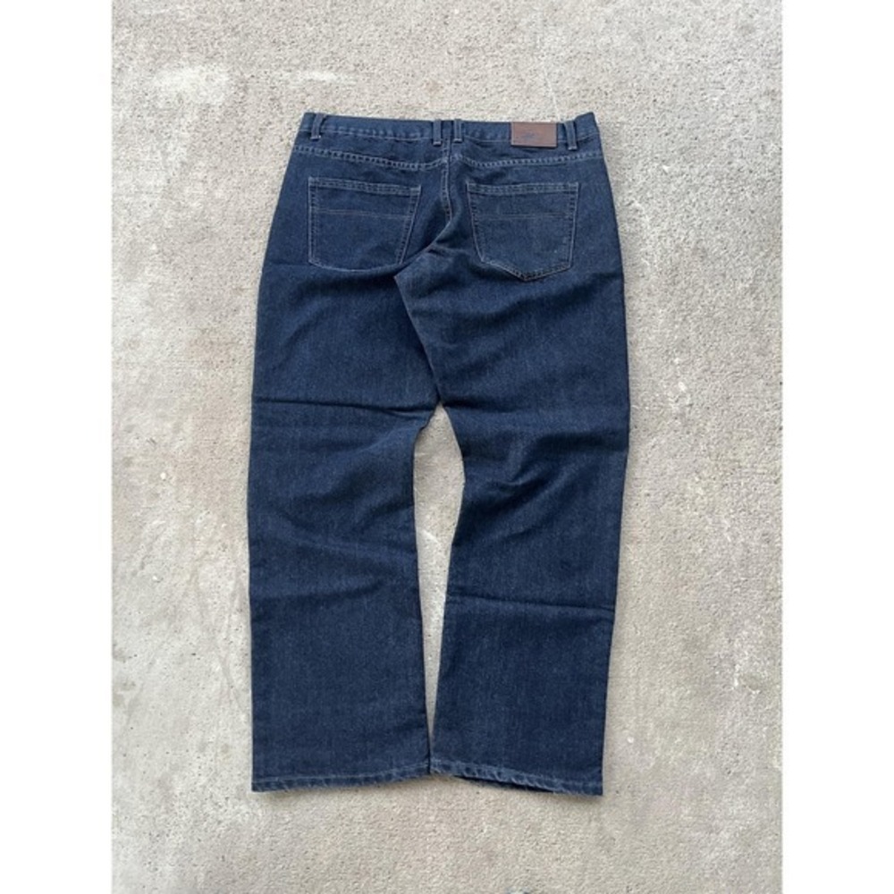 Beverly Hills Polo Club Jeans Mens 38x32 Blue Dark Wash Straight Leg Stretch Y2k